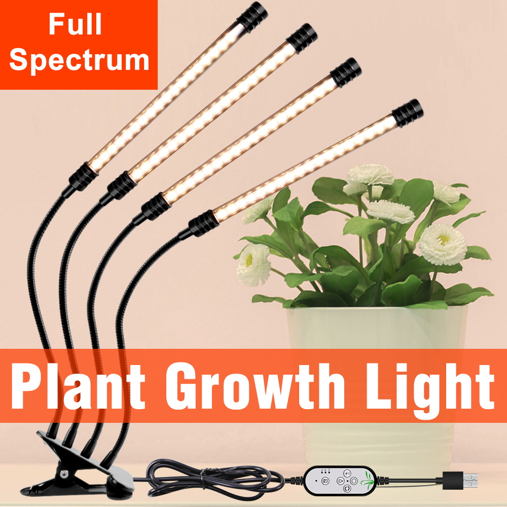 Seed Starter Tray Kit With Grow Light - LED Phyto Grow Light Full Spectrum