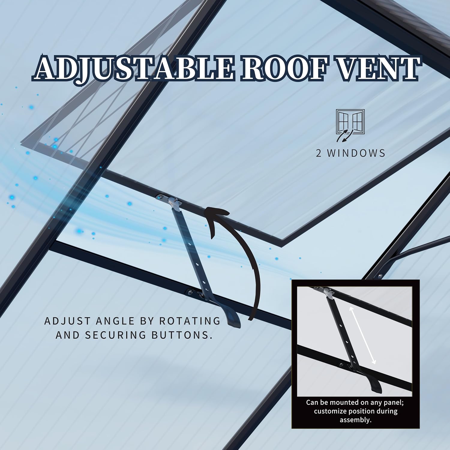 Walk-in Greenhouse Polycarbona - Polycarbonate Greenhouse Aluminum Frame 评论和价格
