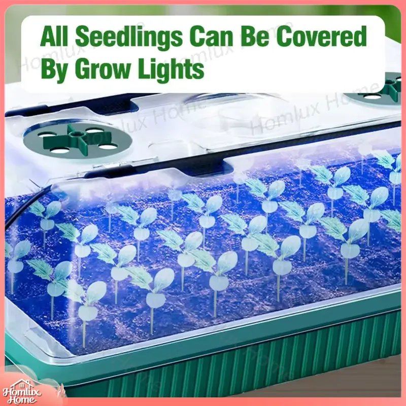 2 Packs Seed Starter Trays wit - Seed Starter Tray Kit With Grow Light 评论和价格