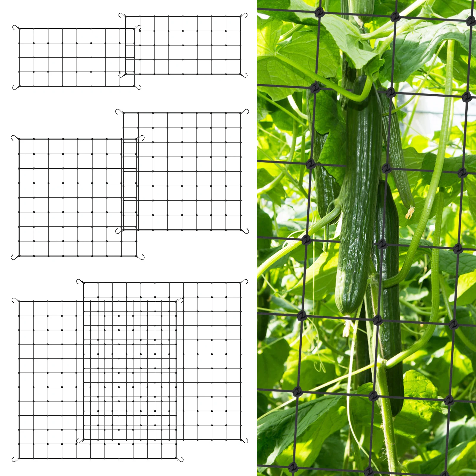 2 Pcs Plant Grow Tent Trellis  - Plant Support Trellis Netting Climbing 评论和价格
