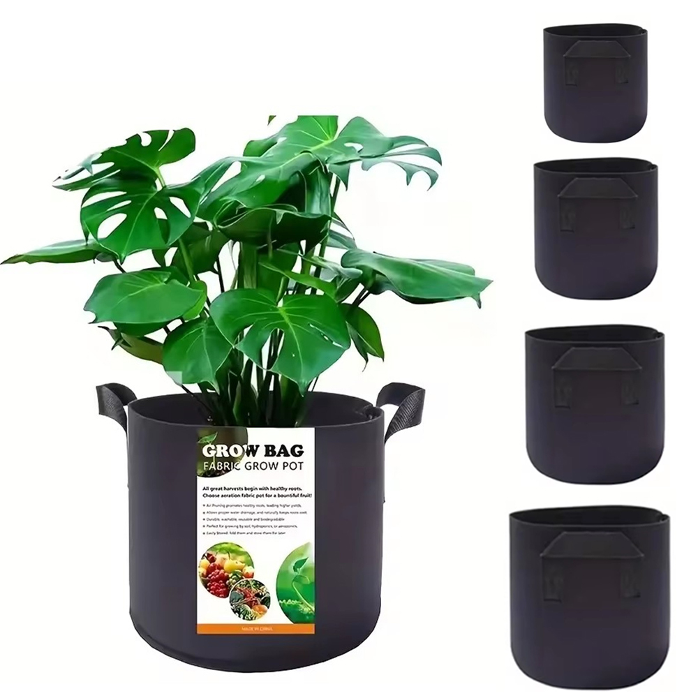 Vegetable/Flower/Plant Grow Ba - Plant Nursery Grow Bags Fabric 5 Gallon 评论和价格