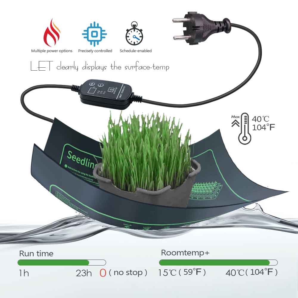 7-100W Plants Heating Pad with - Plant Seedling Heat Mat Waterproof 评论和价格