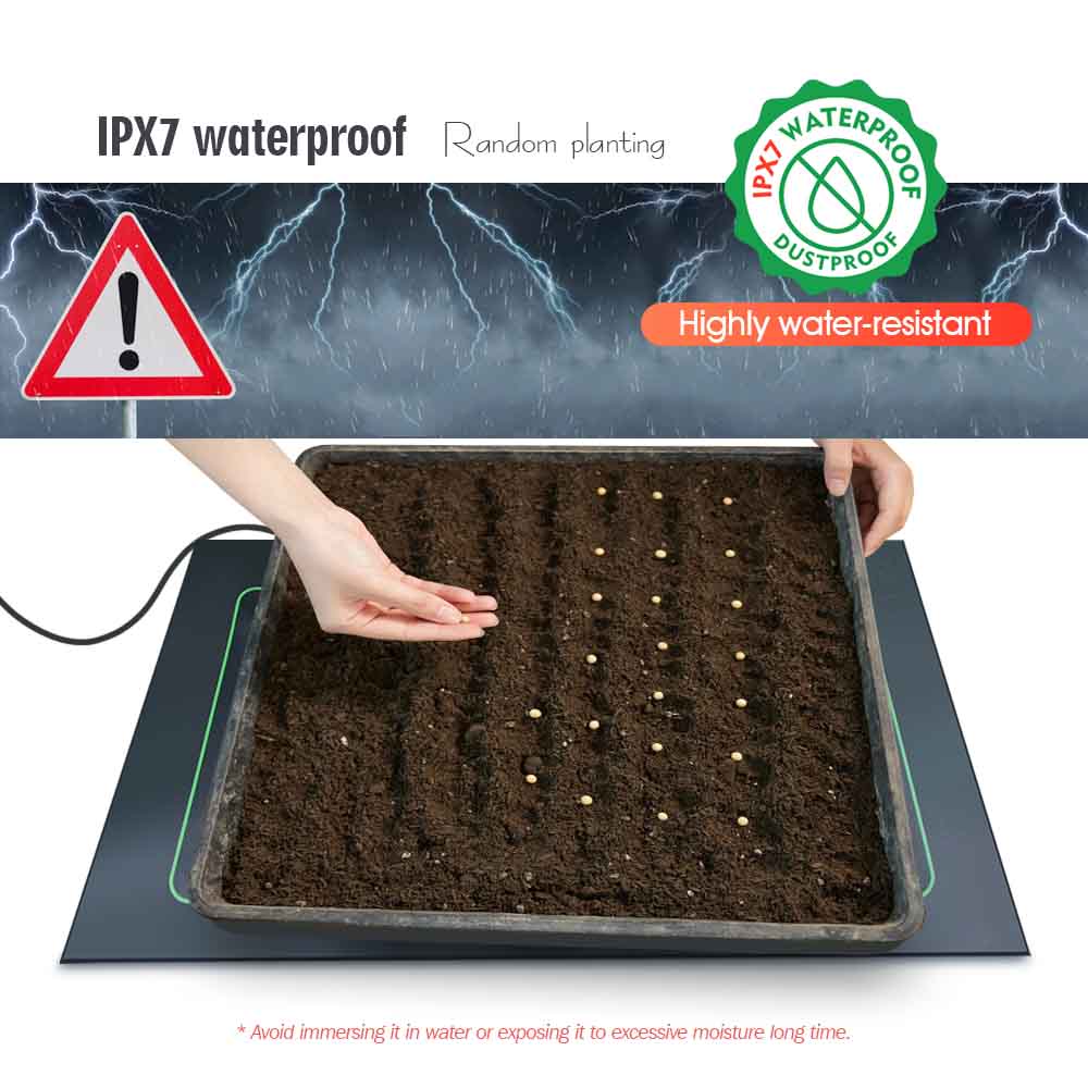 7-100W Plants Heating Pad with - Plant Seedling Heat Mat Waterproof 评论和价格