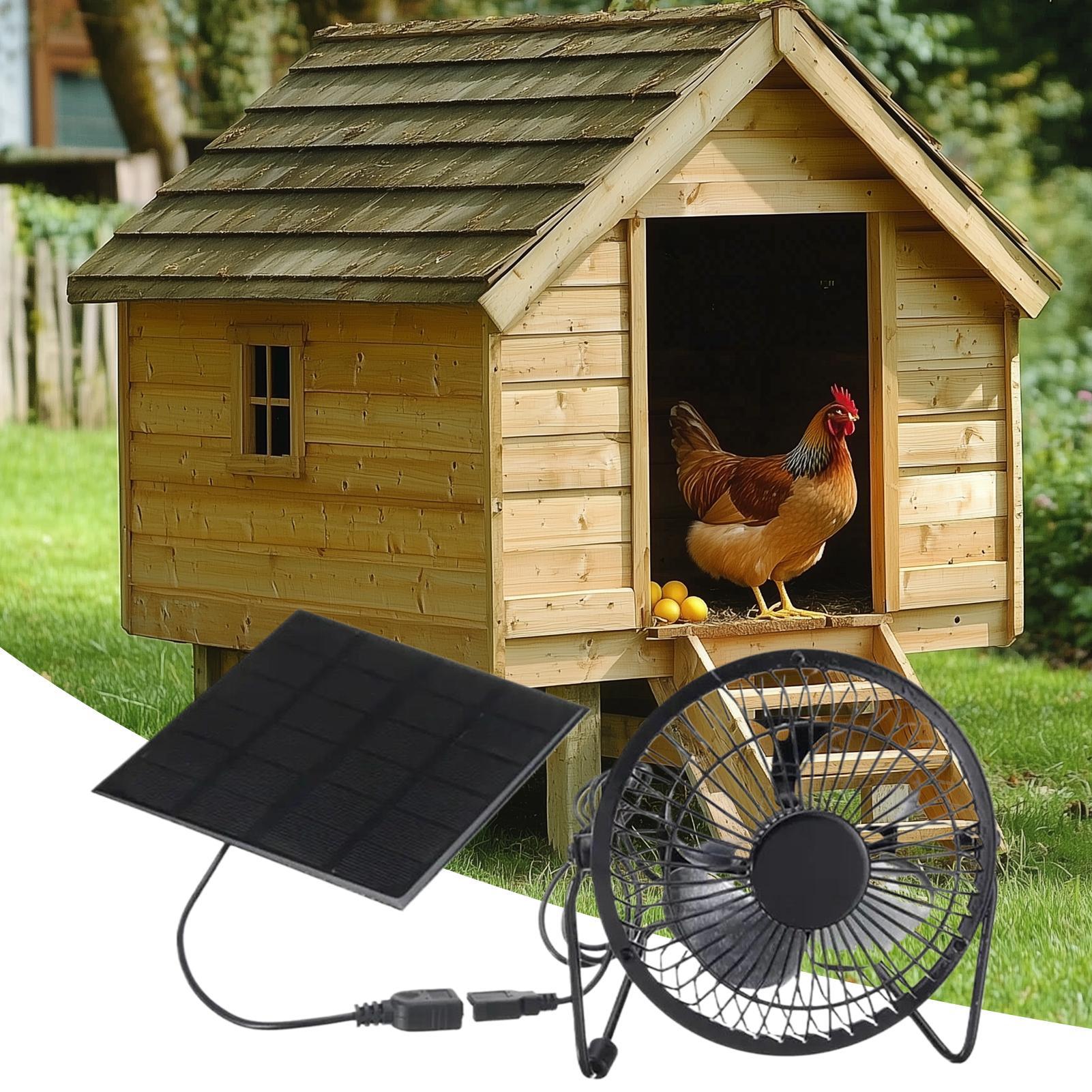 Solar Greenhouse Fan 5W Waterp - Greenhouse Circulation Fan Waterproof 评论和价格