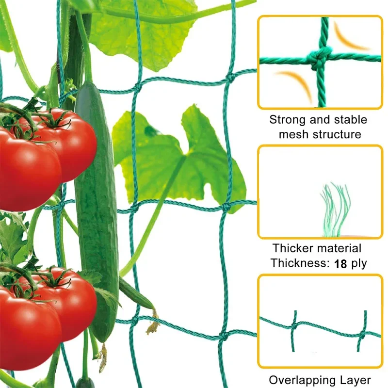 1-2Pcs Heavy Duty Polyester Tr - Plant Support Trellis Netting Climbing 评论和价格