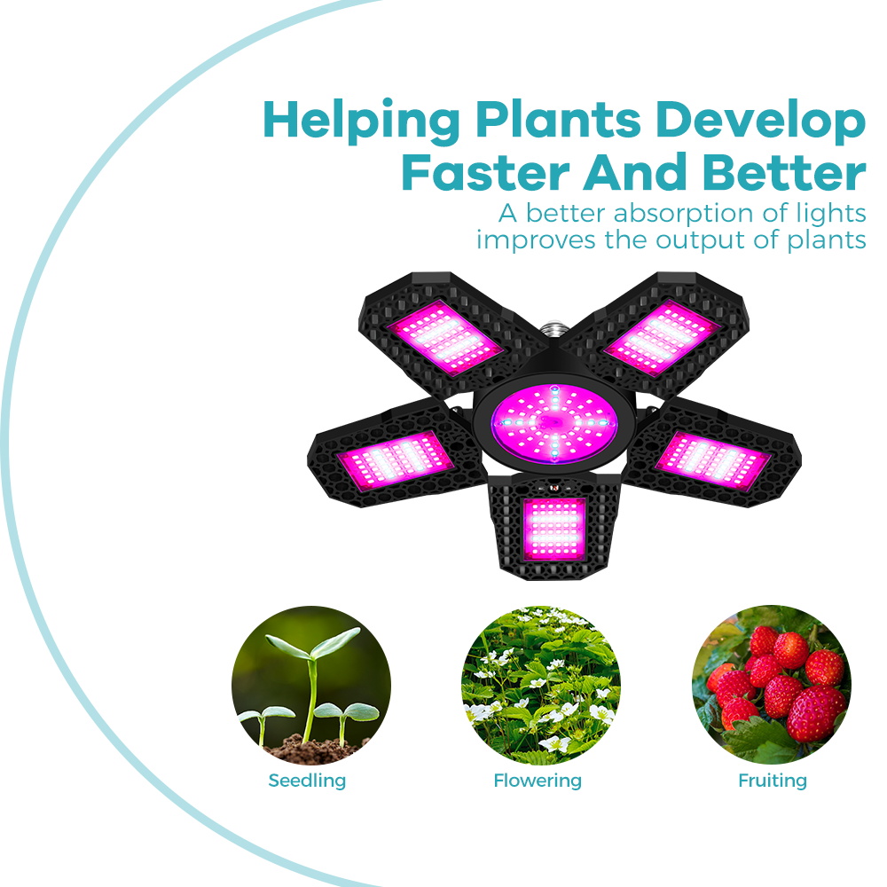 300W LED Plant Grow Light Bulb - Seed Starter Tray Kit With Grow Light 评论和价格
