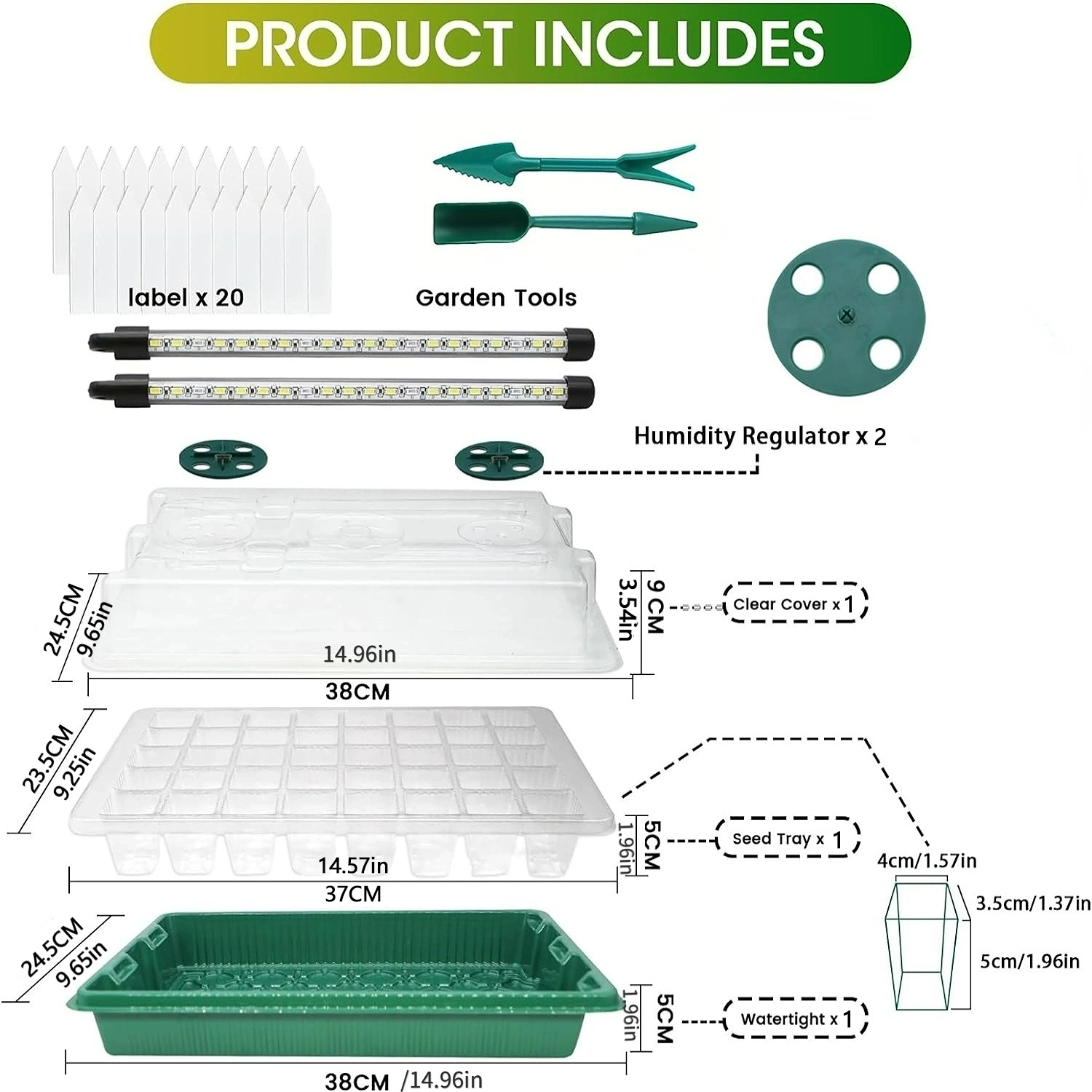Seed Starter Tray with Grow Li - Seed Starter Tray Kit With Grow Light 评论和价格
