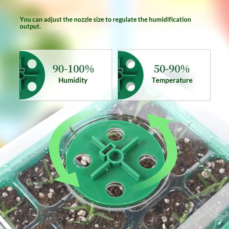 【MA】6/12-Cell Home Seed Starte - Seed Starter Tray Kit With Grow Light 评论和价格