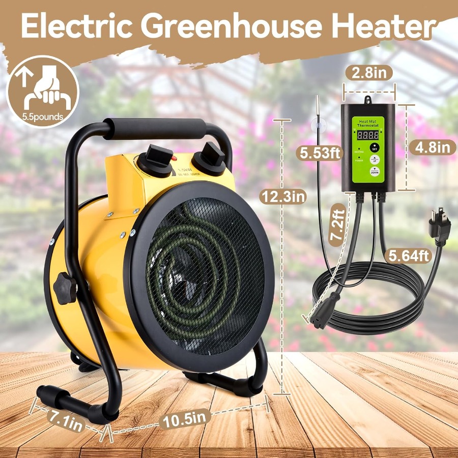 Greenhouse Heater with Digital - Greenhouse Heater Electric Digital Thermostat 评论和价格
