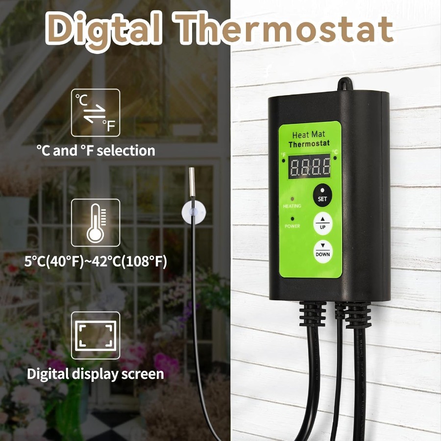 Greenhouse Heater with Digital - Greenhouse Heater Electric Digital Thermostat 评论和价格