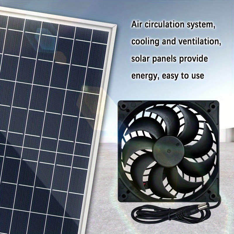 Solar Driven Dual Vent Exhaust - Greenhouse Circulation Fan Waterproof 评论和价格