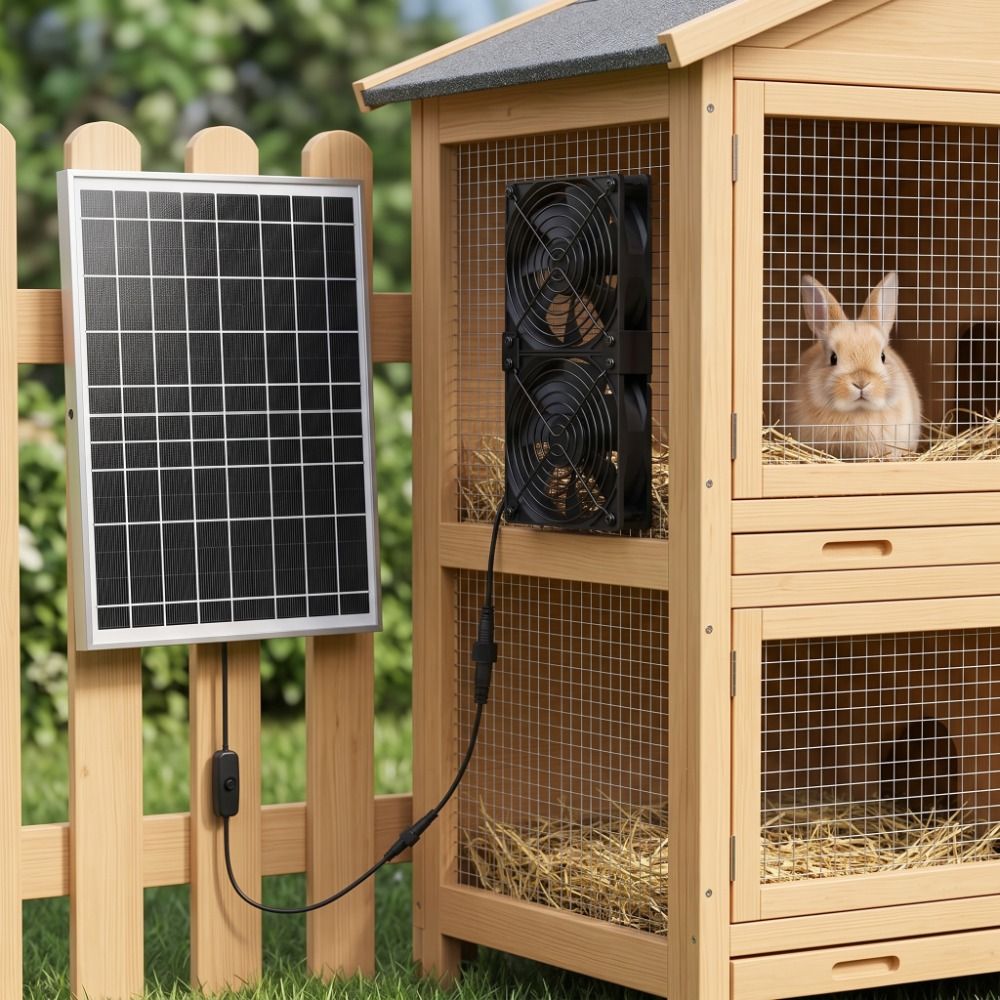 Air Circulation 15W Solar Fan  - Greenhouse Circulation Fan Waterproof 评论和价格