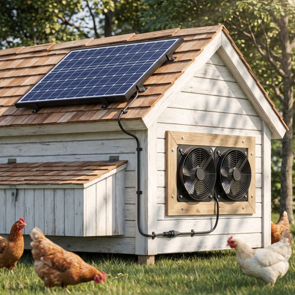 Air Circulation 15W Solar Fan  - Greenhouse Circulation Fan Waterproof 评论和价格