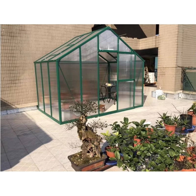 6Ft * 12ft outdoor walk-in pol - Polycarbonate Greenhouse Aluminum Frame 评论和价格
