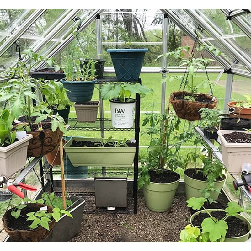 6Ft * 12ft outdoor walk-in pol - Polycarbonate Greenhouse Aluminum Frame 评论和价格