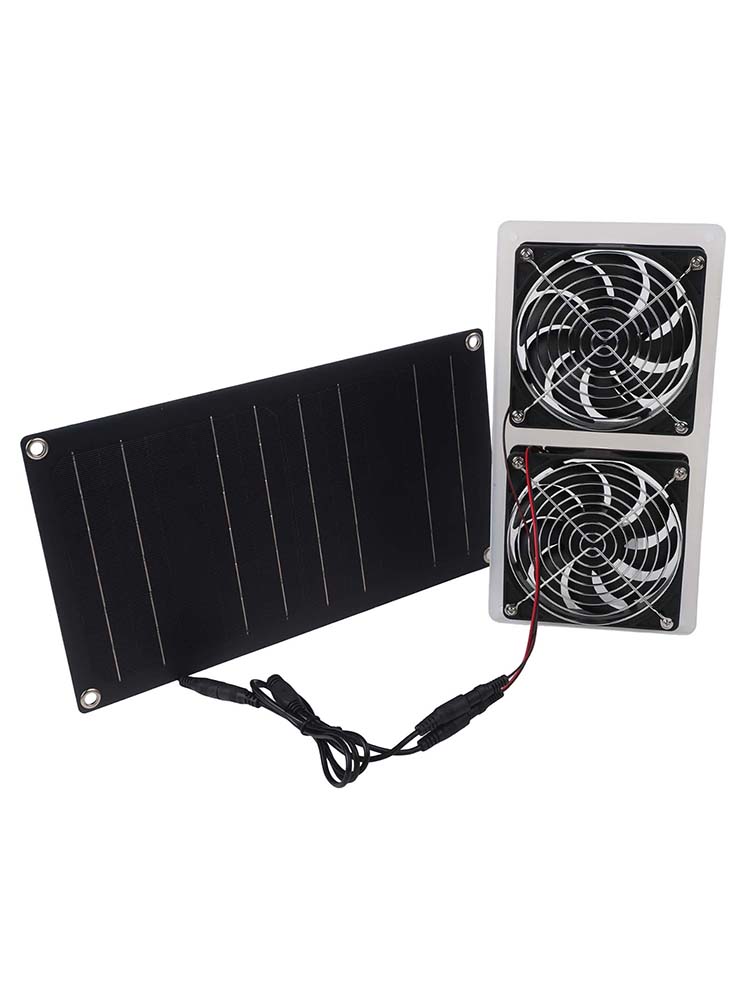 30W Solar Panel Fan Kit with D - Greenhouse Circulation Fan Waterproof 评论和价格