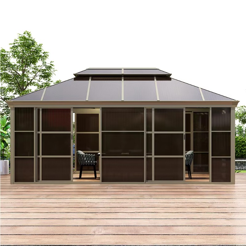 400*600CM Polycarbonate Sunroo - Polycarbonate Greenhouse Aluminum Frame 评论和价格