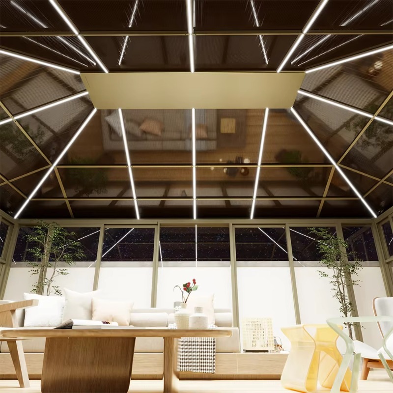 400*600CM Polycarbonate Sunroo - Polycarbonate Greenhouse Aluminum Frame 评论和价格