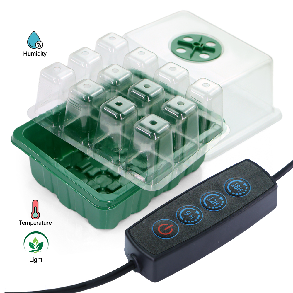 LED Nursery Pots with Grow Lig - Seed Starter Tray Kit With Grow Light 评论和价格