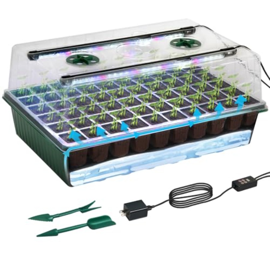 Seed Starter Tray with Grow Li - Seed Starter Tray Kit With Grow Light 评论和价格