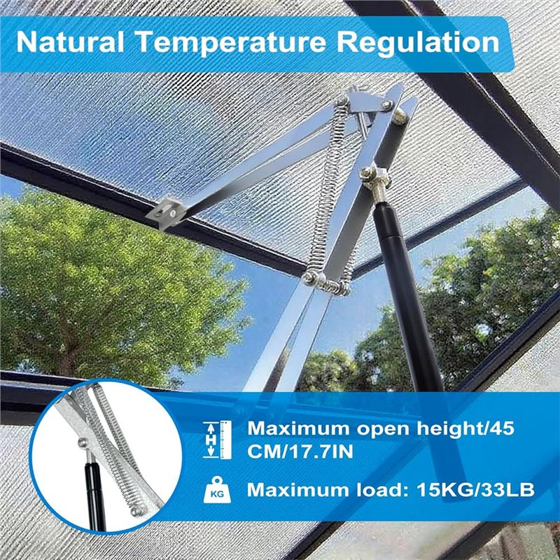 WORTHOWN-Solar Powered Automat - Automatic Greenhouse Roof Vent Opener Solar 评论和价格