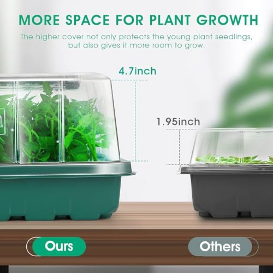 Seed Starter Tray with Grow Li - Seed Starter Tray Kit With Grow Light 评论和价格