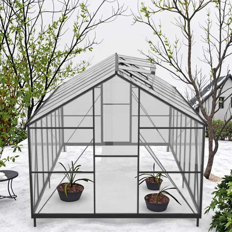 Premium Large Outdoor Modern A - Polycarbonate Greenhouse Aluminum Frame 评论和价格