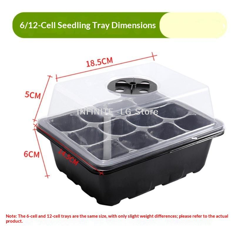 6/12-Cell Home Seed Starter Tr - Seed Starter Tray Kit With Grow Light 评论和价格