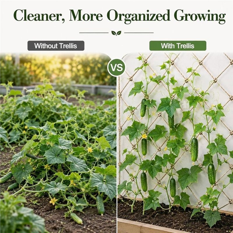 ABUG-Jute Trellis Netting For  - Plant Support Trellis Netting Climbing 评论和价格