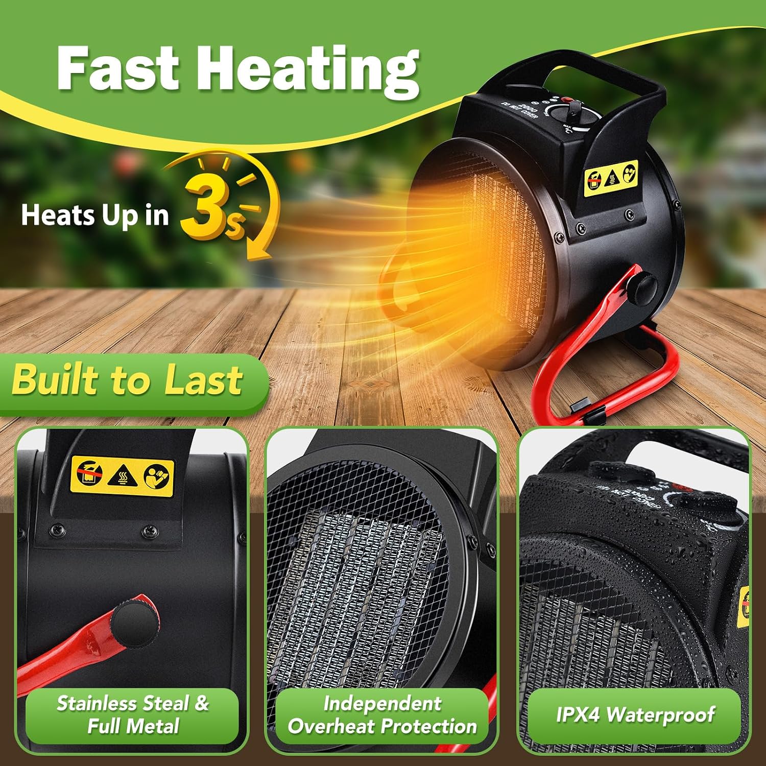 Thermostat-Controlled Electric - Greenhouse Heater Electric Digital Thermostat 评论和价格