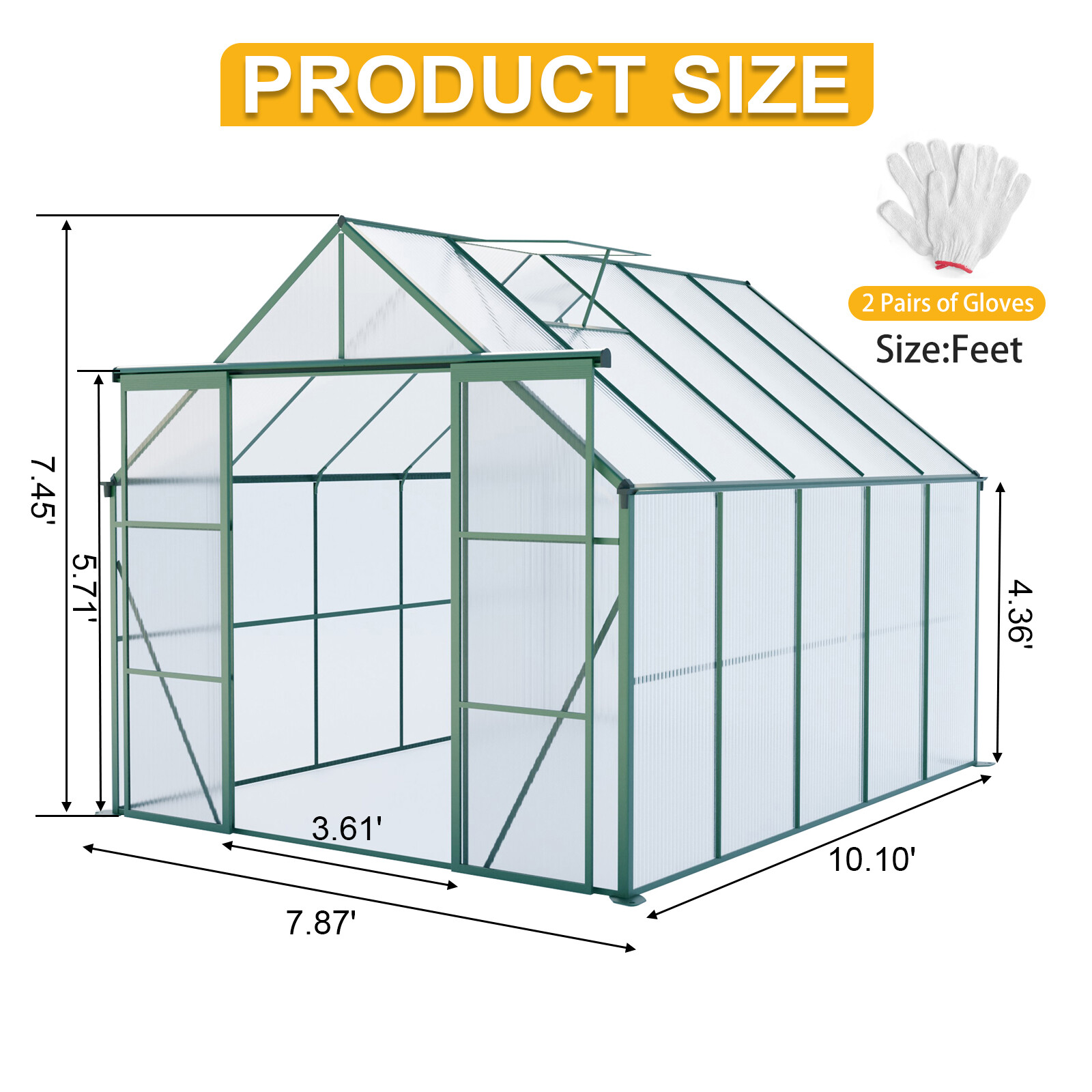 Outdoor Polycarbonate Greenhou - Polycarbonate Greenhouse Aluminum Frame 评论和价格