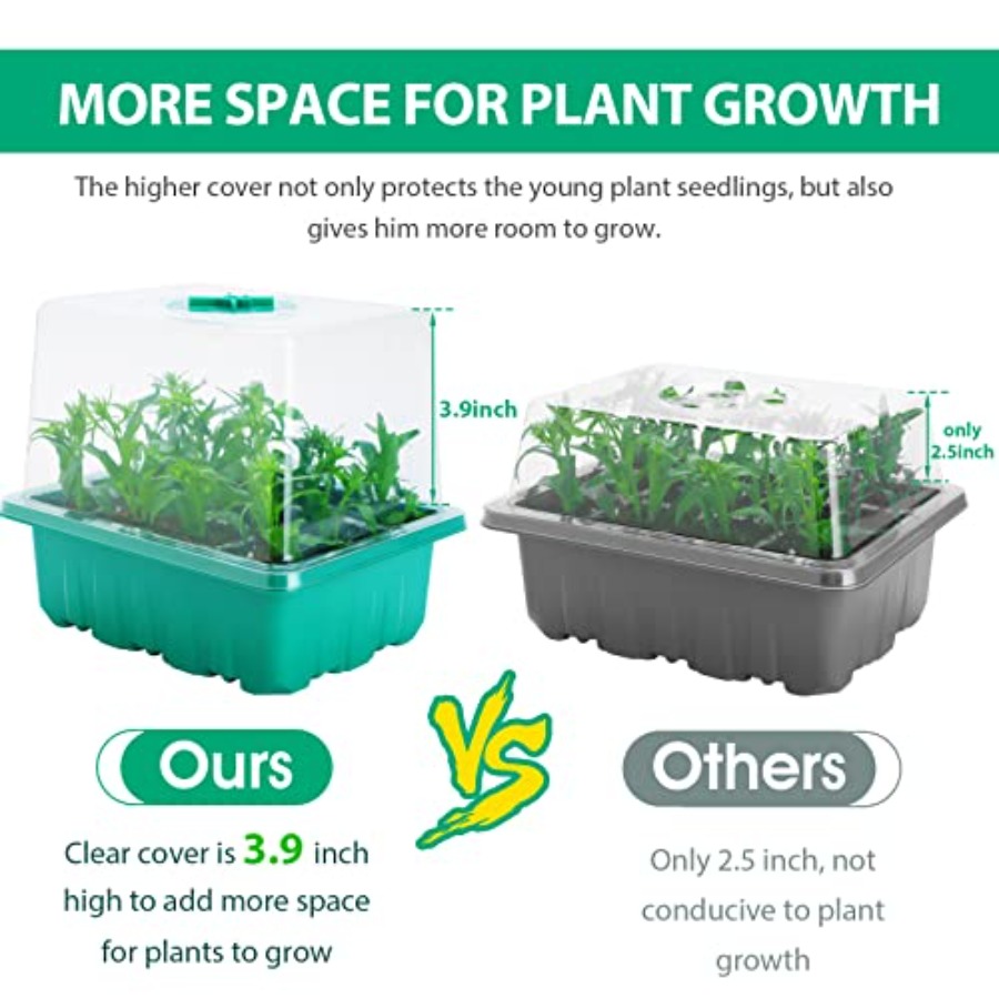 Seed Starter Tray with Light,  - Seed Starter Tray Kit With Grow Light 评论和价格